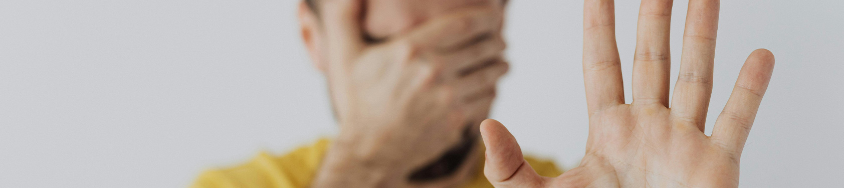 person avoiding conflict